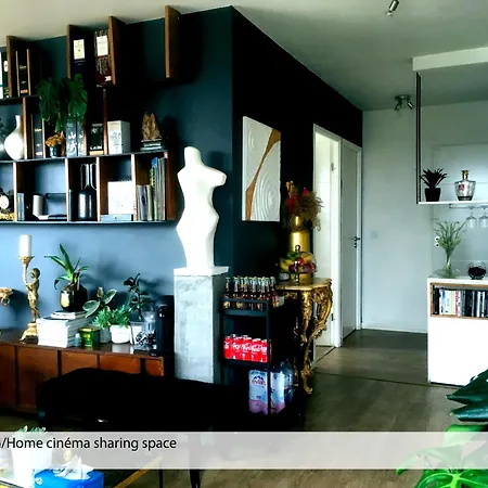 Chambre Privee Dans Un Roof-Top Unique Vue 360° Bois-Colombes Buitenkant foto